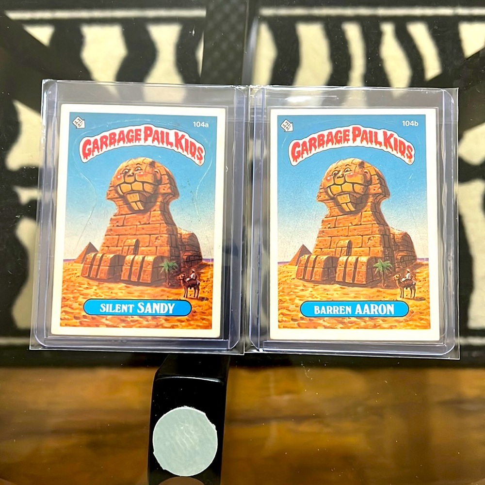 Topps Garbage Pail Kids trading cards.